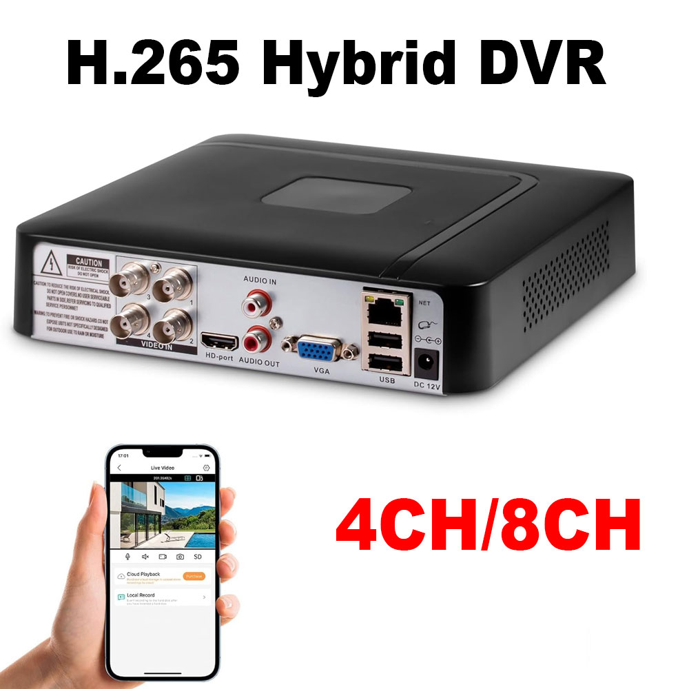 Pc Gaming Vr - 4-kanałowy/8-kanałowy mini rejestrator DVR do monitoringu