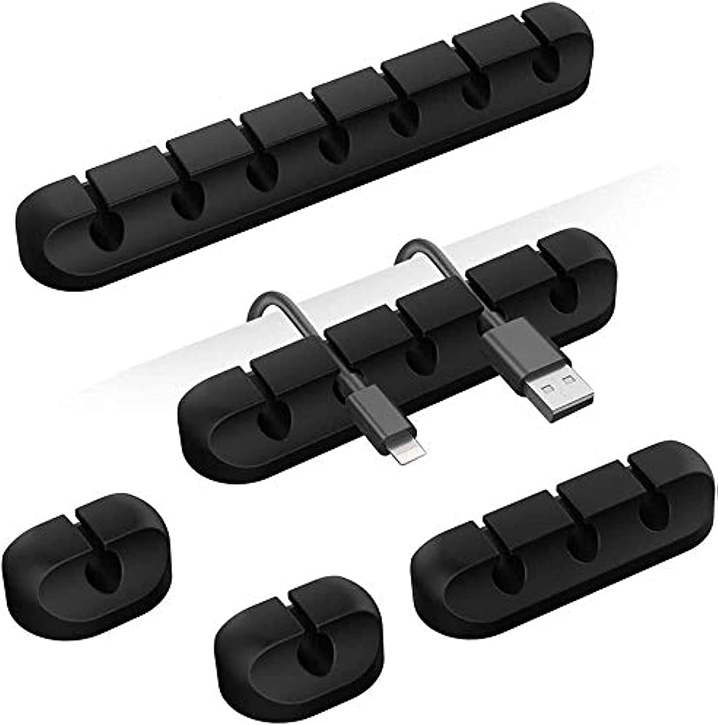 Desk Cable Organizer - Organizer do kabli samoprzylepny, klipsy do