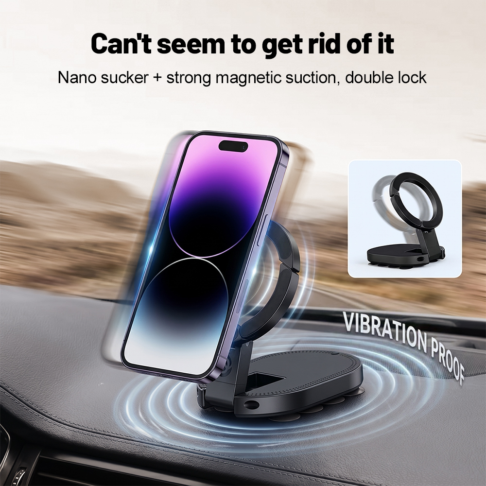 Desk Cable Organizer - 360 ° Obrotowy uchwyt magnetyczny na
