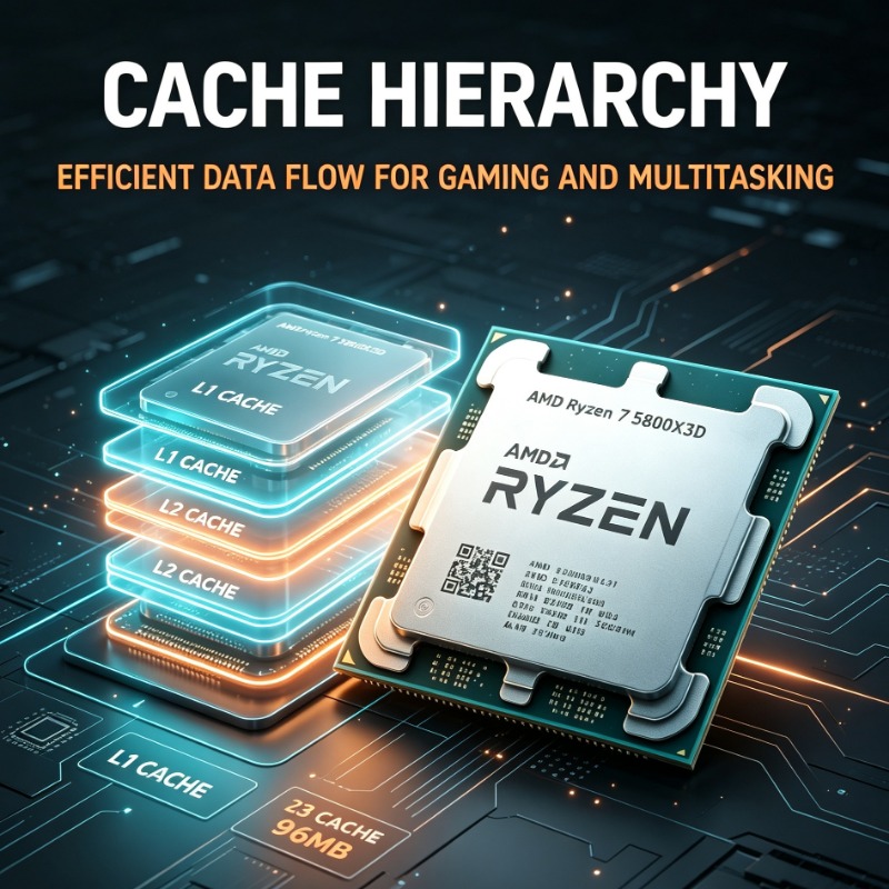 Pc Gaming Amd Ryzen 7 - Procesor do gier Ryzen 7 5800X3D