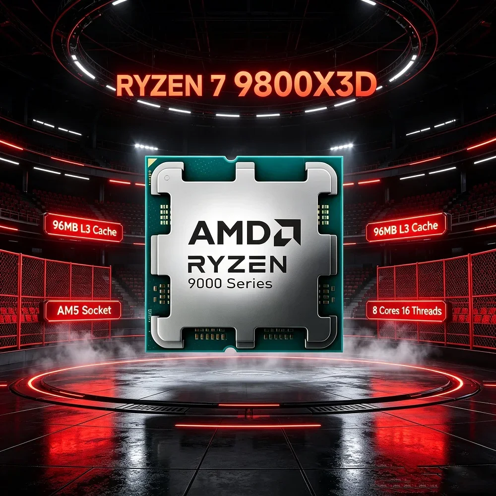 Pc Gaming Amd Ryzen 7 - Ryzen 7 9800X3D, procesor AMD AM5