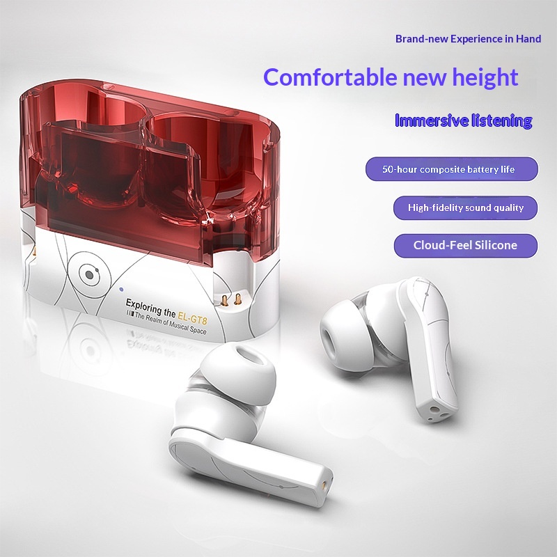 Pc Gaming Apple - Słuchawki bezprzewodowe TWS Bluetooth 6, półotwarte,
