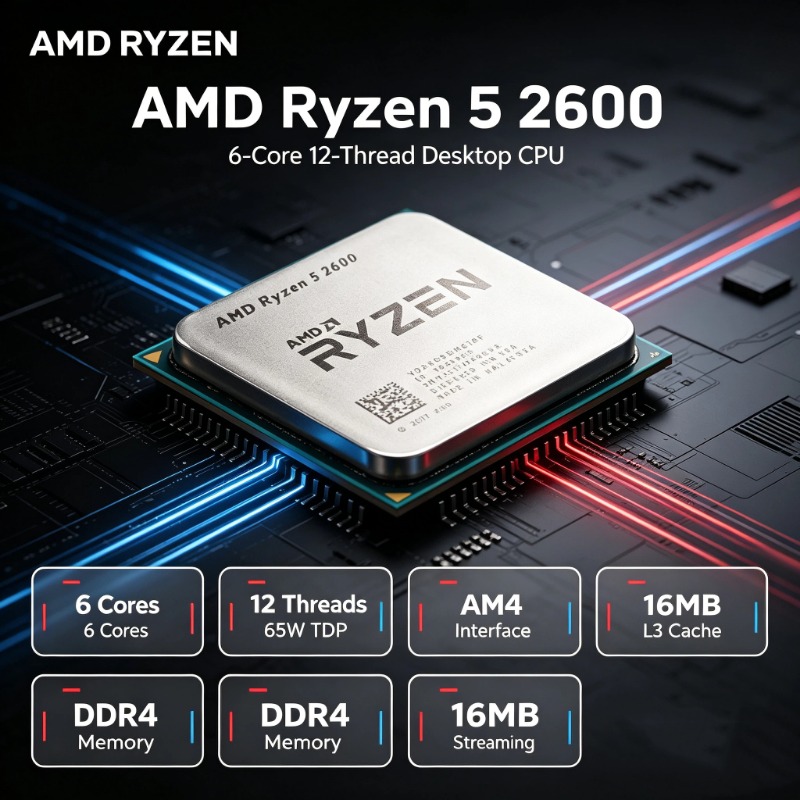 AMD Ryzen 5 2600 R5 2600 3.4GH – Pc Gaming Ryzen 5 recenzja i cena