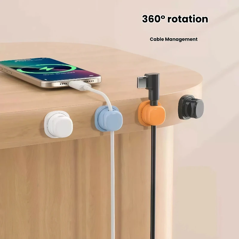Zestaw 3 sztuk: obrotowy organ – Desk Cable Organizer recenzja i cena