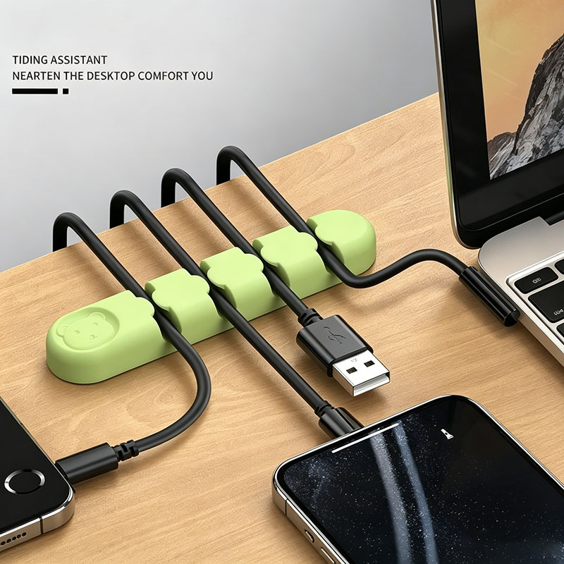 Silikonowy organizer kabli sam – Desk Cable Organizer recenzja i cena