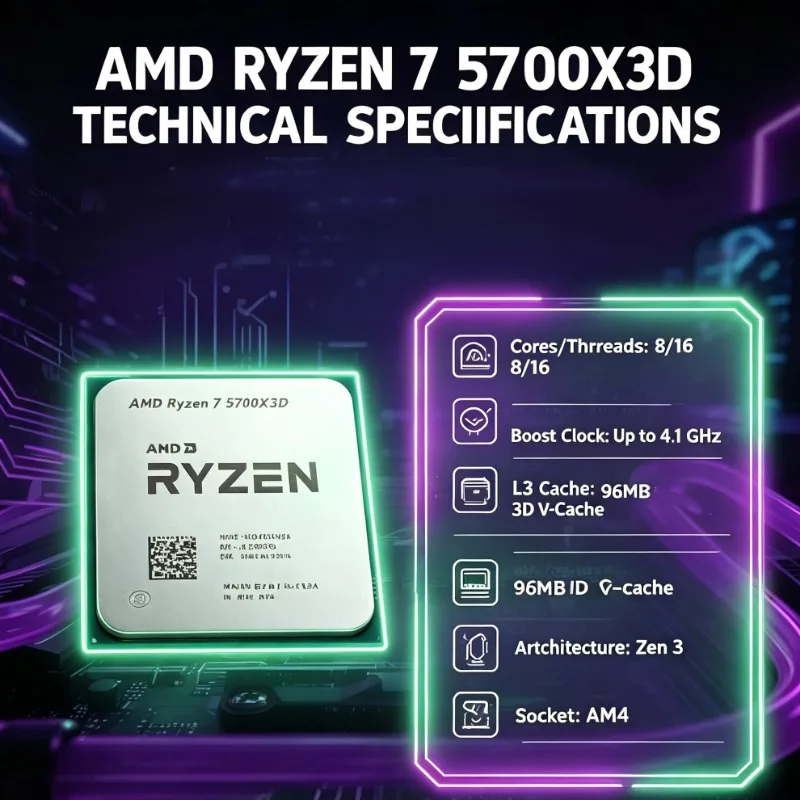 AMD Ryzen 7 5700X3D – procesor – Pc Gaming Amd Ryzen 7 recenzja i cena