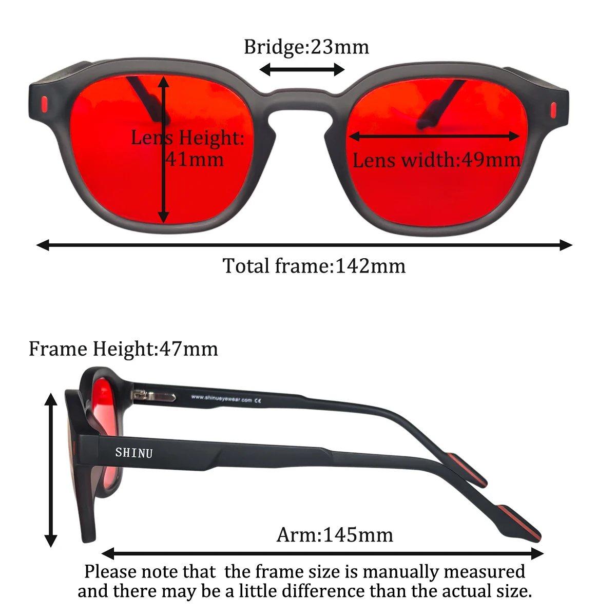 SHINU Brand Sleep Better Red L – Gaming Glasses Blue Light recenzja i cena