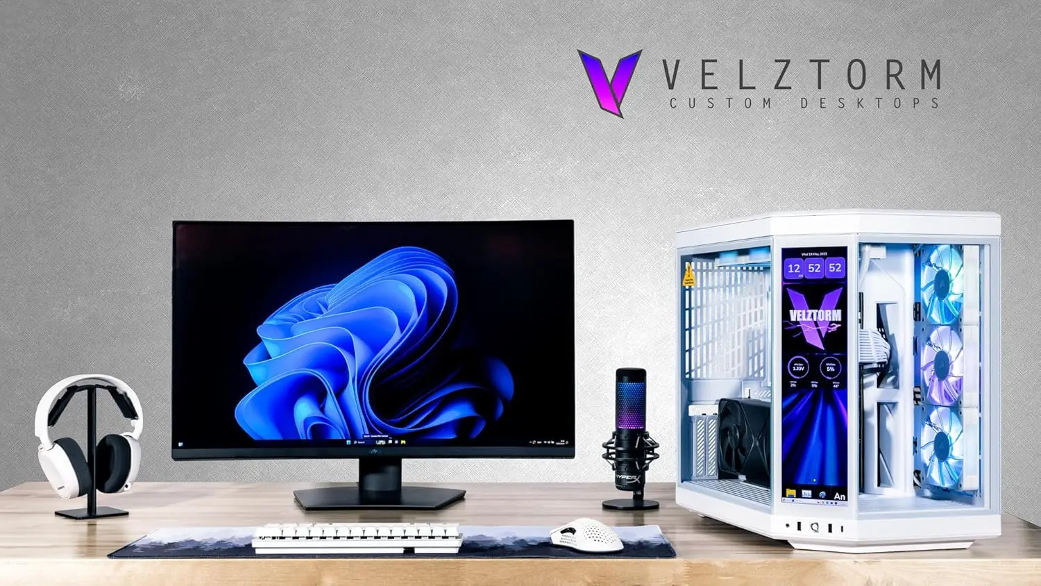 Velztorm LCD White Praetix – k – Pc Gaming Y70 recenzja i cena