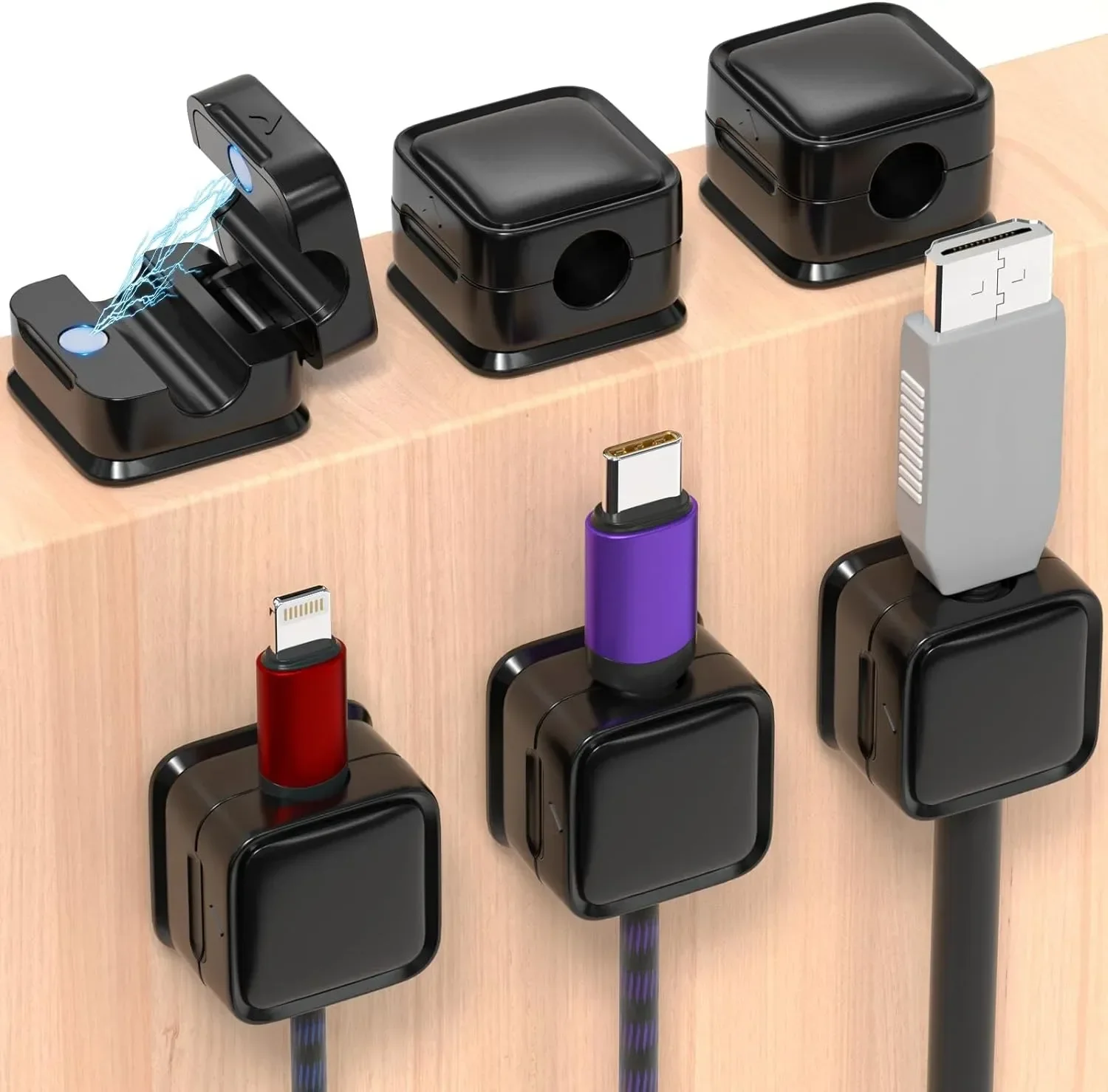 Mały organizer do kabli, magne – Desk Cable Organizer recenzja i cena